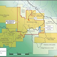 Kainantu Gold Mine Property Claims Map - K92 Mining
